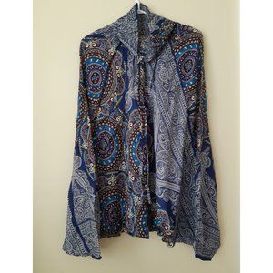 (D3)100% Rayon Harem Pants (Circles in Circle Prt)